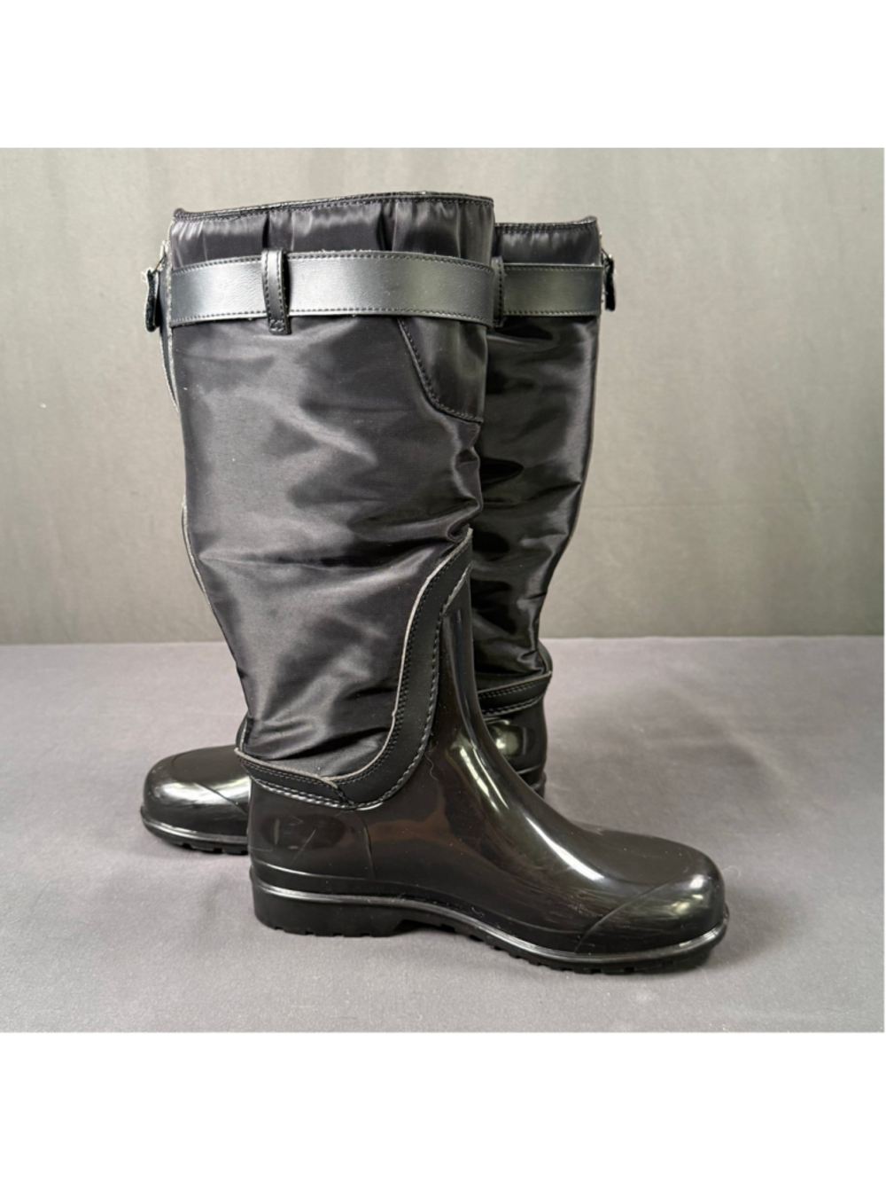 Pajar Rain Boots Women 5.5 Rosemount Waterproof Back Zip Techwear Gorpcore Black - Picture 6 of 13